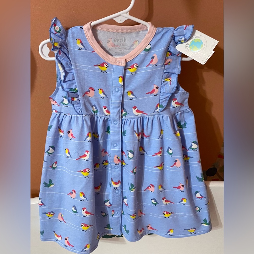 Little Bird Dress by earth & Art and Eden.  NWT. Sz. 18 mo.